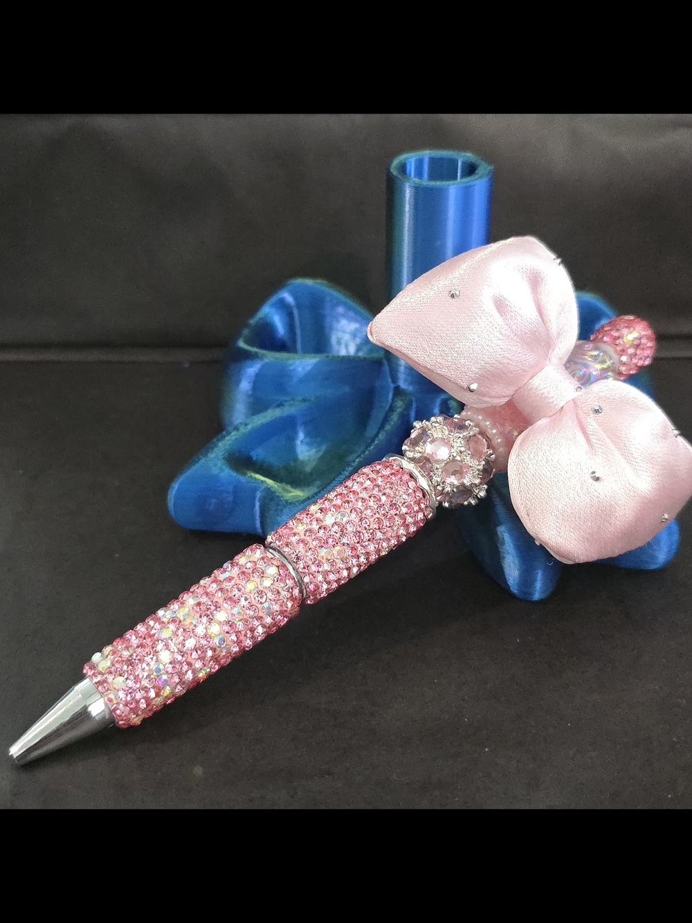 Pink Crystal Bow Ballpoint Pen